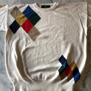 Lyle and Scott Retro Checkered Sweater